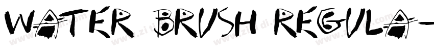 Water Brush Regula字体转换